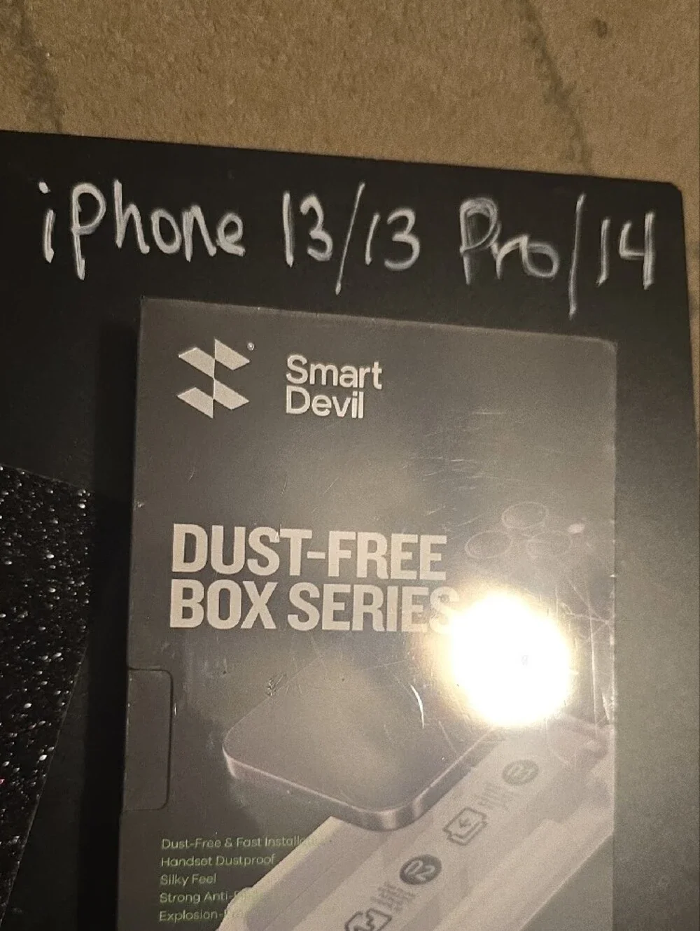 Smart Devil Dust-Free Screen Protector for iPhone 13, 13 Pro, and 14